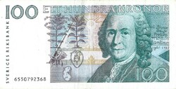 100 kronor korona 1996-2000 Svédország