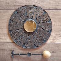 Rajki László iparművész bronz gong