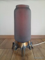 Lehoczky János iparművész bronz lámpa