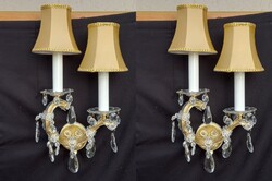 MÁRIA TERÉZIA STÍL ÓLOM KRISTÁLY FALIKAR PÁR a