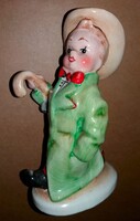 1970'S Vintage HUMMEL jellegű figura Kisfiú a nagypapa ruháiban esernyővel KERÁMIA IPARMŰVÉSZ KSZ