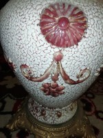 Antik  petróleum lámpa Zsolnay?? 62 cm Tigger?Hihetetlen akciók aukciók hétvégére