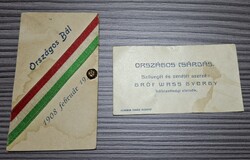 1908. Február 19. Országos Bál kitöltött táncrend