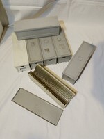 Retro Pentacon és Argon EGSZ diatár diakeret dia diakocka tároló 36 férőhelyes 7 doboz