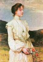 Képeslap:  Lotz Károly festménye.