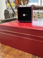 Antik gyémánt szoliter gyűrű