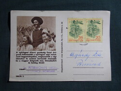 Képeslap,Nyírlugos,Állami gazdaság,népviselet,népművészet,1950-