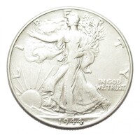USA,Walking Liberty half dollar 1944 VF+ ezüst 12.50g900
