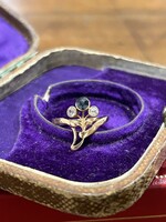 14 Carat Diamond and Sapphire Ring
