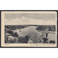 Magyarország,Tokaj - Tisza és Bodrog összefolyása az Erzsébet-híddal 1941
