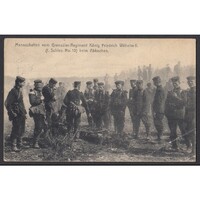 Németország,II. Vilmos gránátos regiment 1. sziléziai ezred 10. százada főzés közben 1910