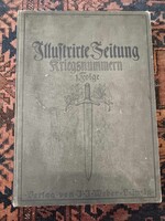Német 1914-es nagy alapú folyóirat egybekötve, rengeteg eredeti hirdetés, Illustrierte Zeitung Leipz