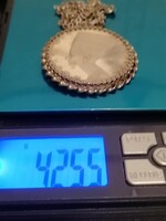Egyedi RITKA! Jelzett Ezüst Nyaklánc - Ezüst Medál  !Új! Ékszertartóban Szállitva!