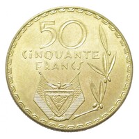Ruanda,50 francs 1977 aUNC+ réz