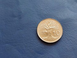 ZIMBABWE 10 CENT 2001 FA! UNC!