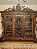 Neo-Renaissance, good condition carved study room set for sale!