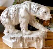 KARSITZENDORFI ANTIK PORCELÁN NAGYOBB MÉRETŰ JEGESMEDVE