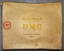 1940'S.D.M.C.-  (Dollfus-Mieg & Cie) PARIS - FRANCIA FONAL ÉS CÉRNAGYÁR KARTON TERMÉKDOBOZA