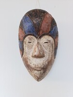 Afrikai maszk antik Fang népcsoport fa Gabon africká maska D304 218 6014
