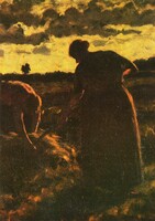 Képeslap:  Koszta József festménye.