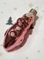 Retró üveg karácsonyfa dísz