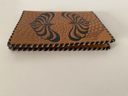 Retró bőr irattárca