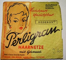 RÉGI -NDK DDR GDR - MINŐSÉGI PERLIGRANKELETNÉMET HAJHÁLÓ eredeti csomag 1 darabos - SÖTÉTSZŐKE 4.