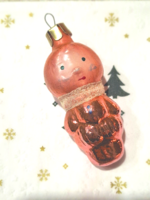 Retró üveg karácsonyfa dísz