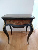 Francia boulle toalett asztalka 19. század vége