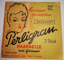 RÉGI -NDK DDR GDR - MINŐSÉGI PERLIGRANKELETNÉMET HAJHÁLÓ eredeti csomag 2 darabos -2DB SÖTÉTSZŐKE 4.