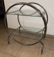 Bauhaus csővázas zsúrkocsi, gurulós kínáló 1920-1930 Németország