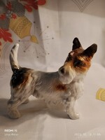 Antik Ens porcelán kutya