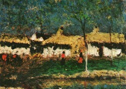 Képeslap:  Koszta József festménye.