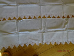 4 DB !! ( SZETT ) ANTIK FELIRATOS HÍMZETT POLC SZÉL POLCCSÍK DÍSZÍTŐ DRAPÉRIA