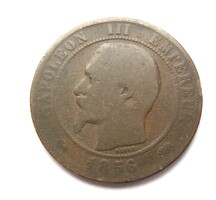 Francia 10 centimes 1856 D (O34)