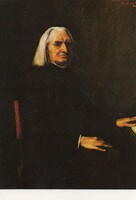 Képeslap:  Munkácsy festmény. Liszt Ferenc.
