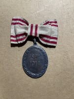 Vöröskereszt kitüntetés ezüst díszjelvény, 1914