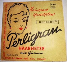 RÉGI -NDK DDR GDR - MINŐSÉGI PERLIGRANKELETNÉMET HAJHÁLÓ eredeti csomag 1 darabos - BARNA 1.