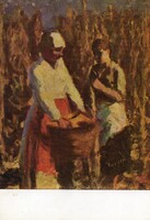 Képeslap:  Koszta József festménye.