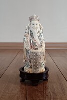 Régi faragott csont kínai bölcs figura