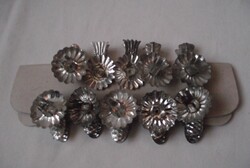 Régi karácsonyi csiptetős gyertyatartó 10db