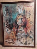 Vintage Ravensburger Indián törzsfőnök 1000 dbos puzzle