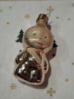 Retró üveg karácsonyfa dísz