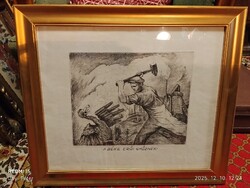 Háborús propaganda rézkarc