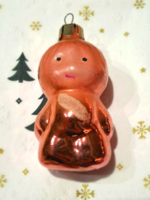 Retró üveg karácsonyfa dísz