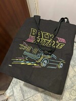 Back to the future / Vissza a jövőbe fekete vászontáska