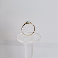 14 karátos, 1,33 g Türkiz köves női aranygyűrű. (No. 323.)