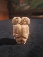 ANTIK EROTIKUS CSONT FARAGVÁNY NETSUKE NECUKE(?)