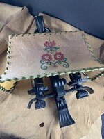 Gyönyörű ritka Koch Sohne kovácsoltvas fali lámpa