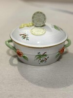 Ritka Herendi fedeles Ragus Tál Citrom fogóval - 1969 - Hecsedli Minta